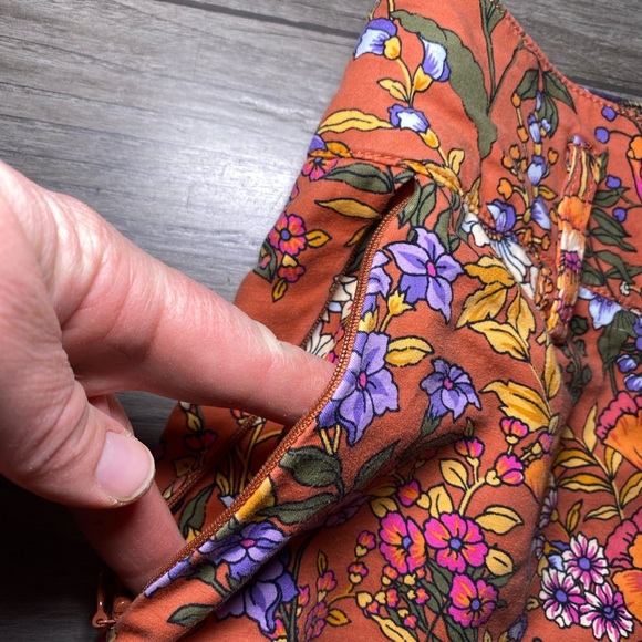 EUC Anthropologie Maeve Floral Wide Leg High Waisted Cropped Pants - Picture 4 of 16